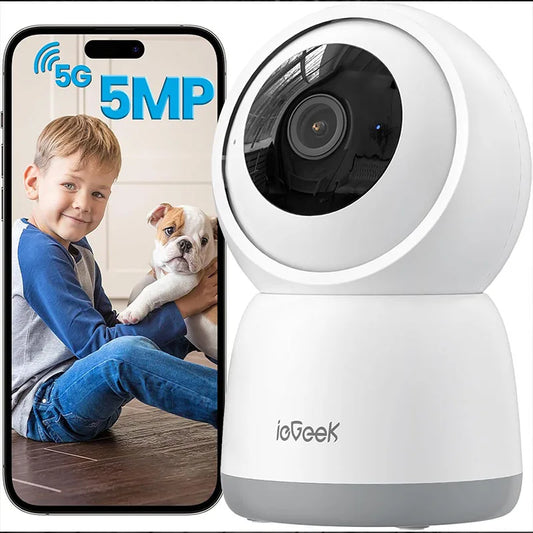 IEGEEK 5MP Security Camera With 2.4GHz WiFi Night Vision