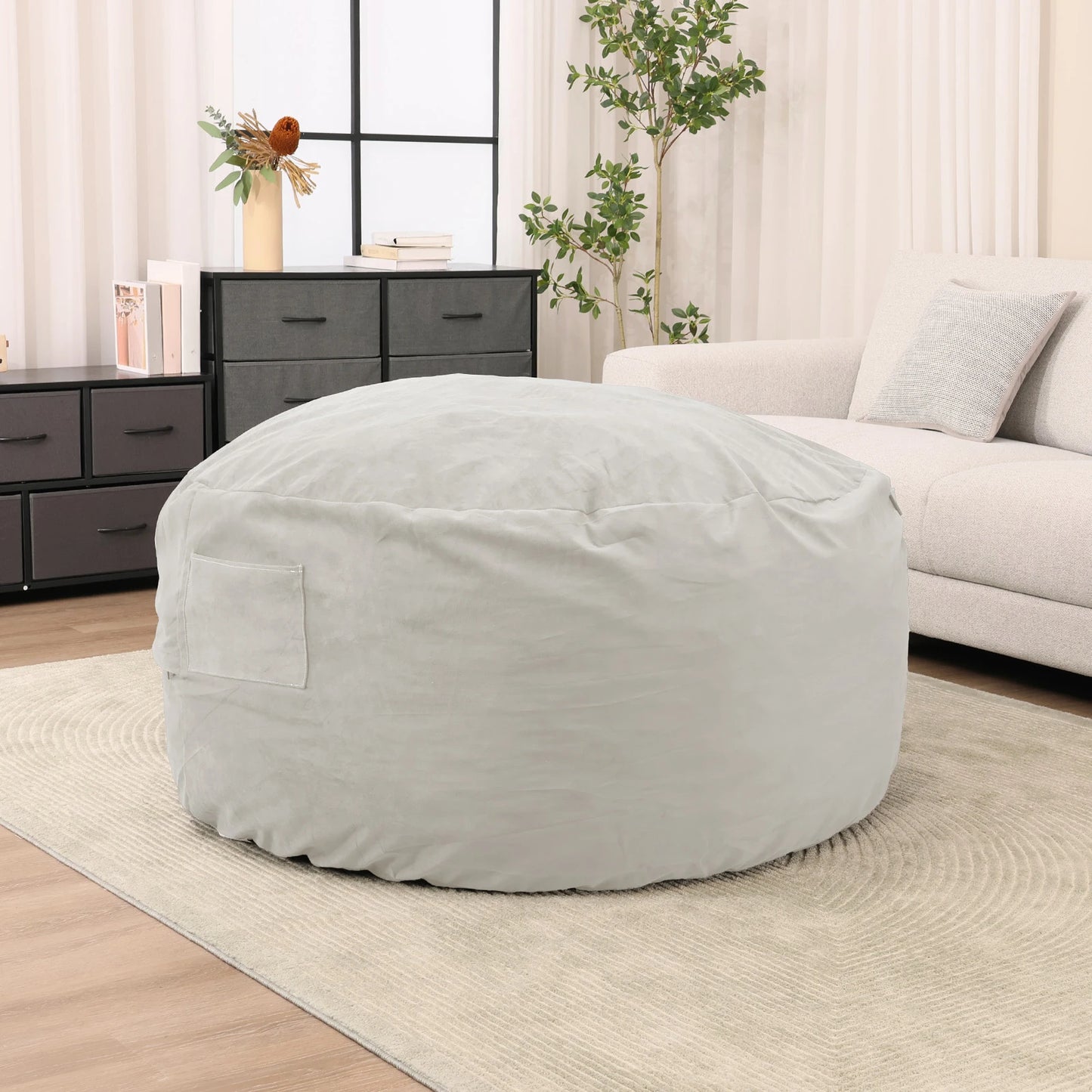 JHK Bean Bag Chair For Gaming And Reading Foam Filled