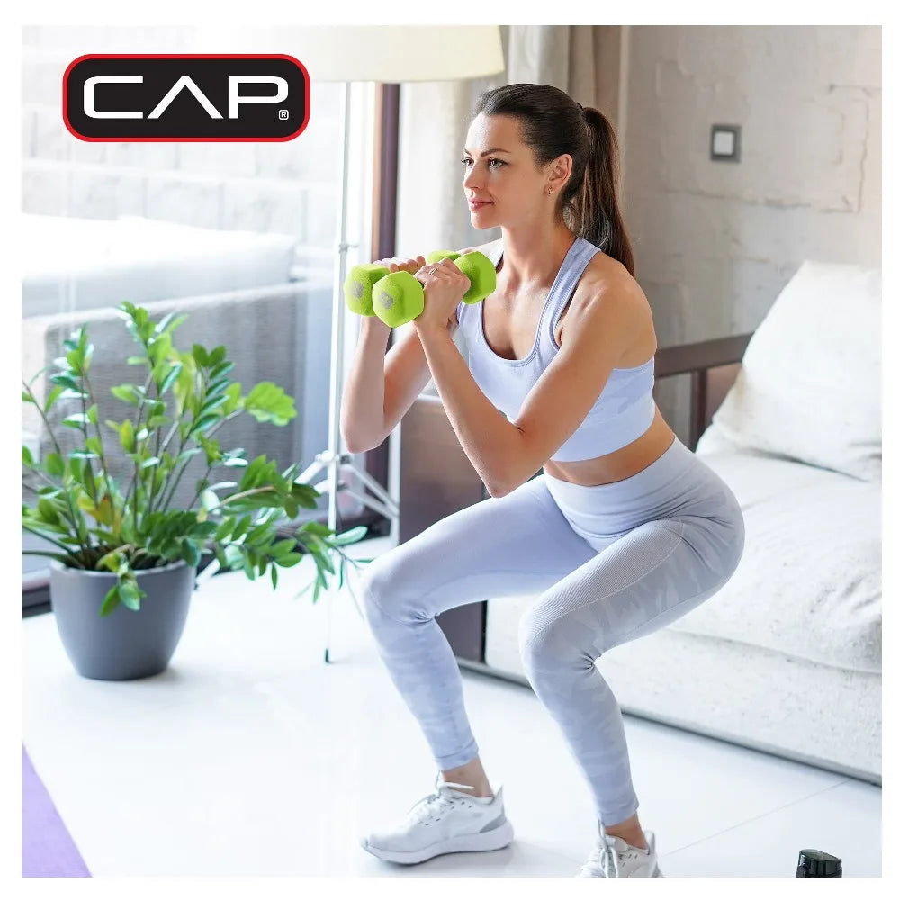 Neoprene Hex Dumbbell Set for Home Workouts