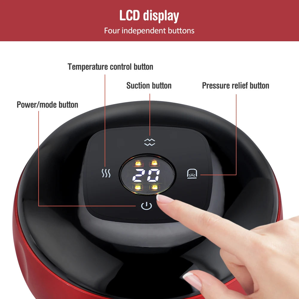 Rechargeable Smart Cupping Massager with Heat