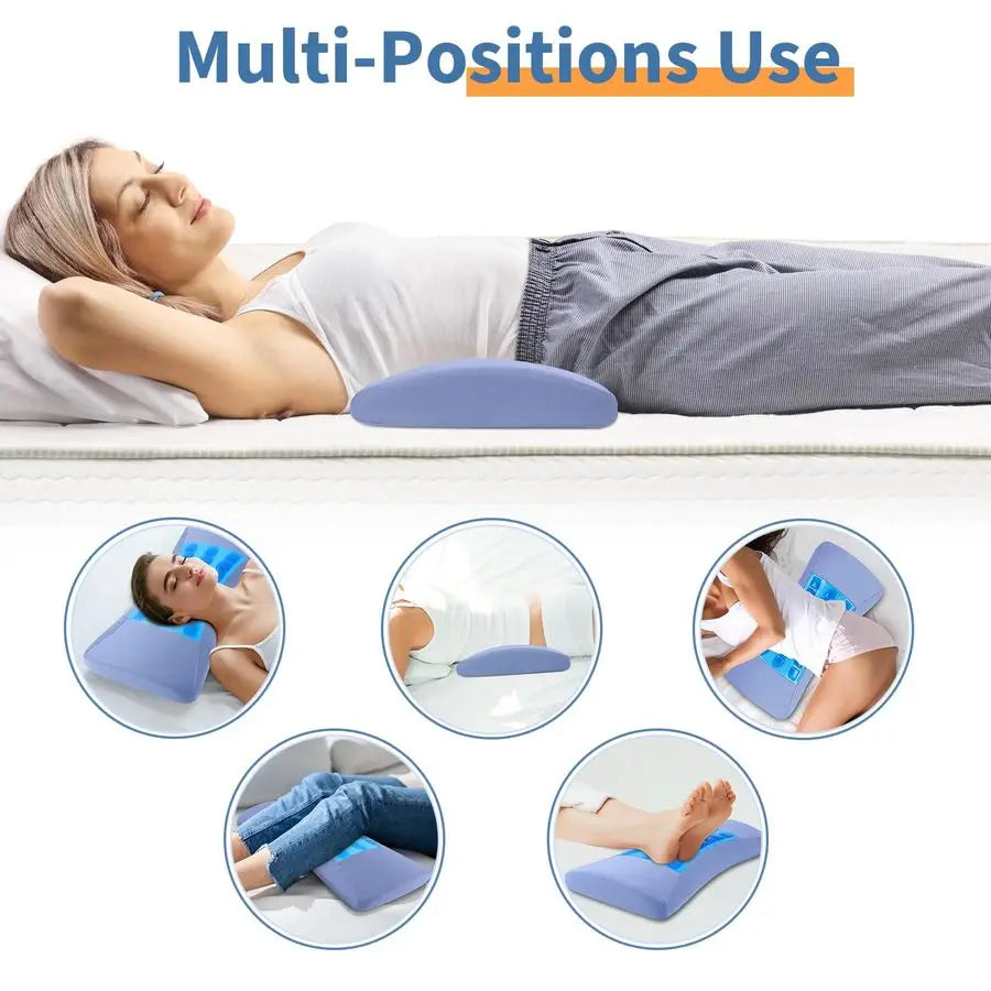 Memory Foam Back Pain Support Pillow With Cooling Gel Sciatica