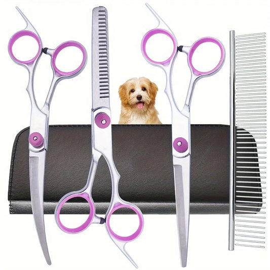 Stainless Steel Pet Grooming Scissors Set