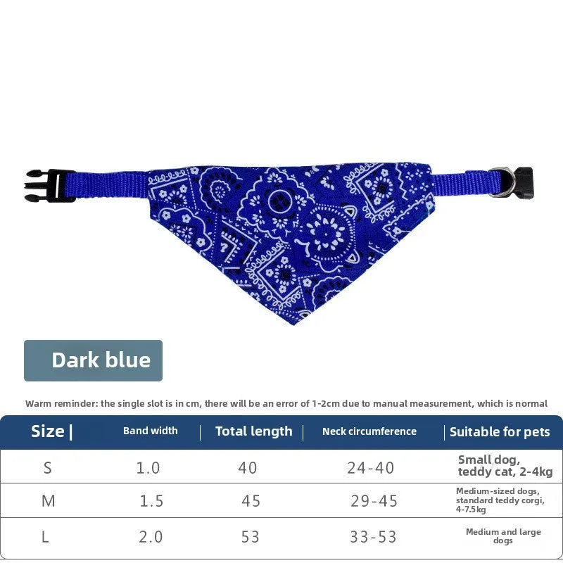 1pcs Adjustable Triangle Cat And Dog Scarf, Fashionable And Comfortable Dog And Cat Pet Accessories