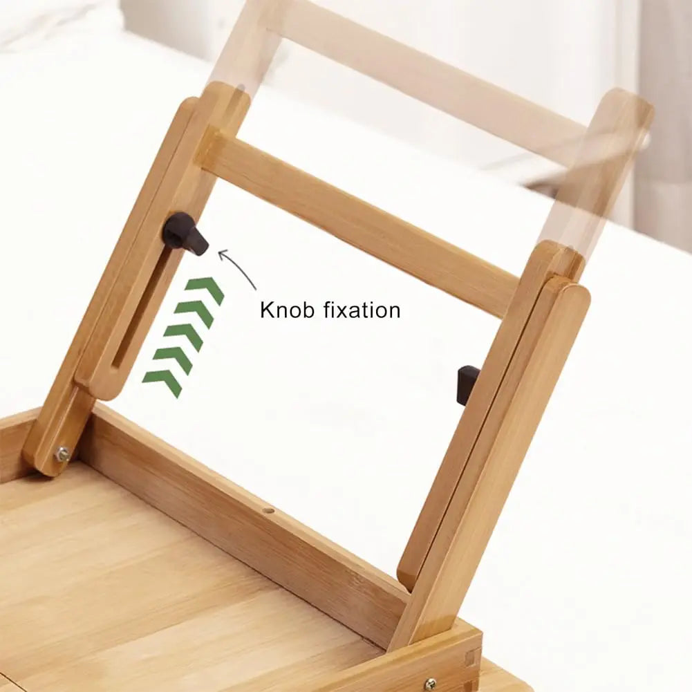 Folding Bamboo Laptop Desk for Bed and Sofa