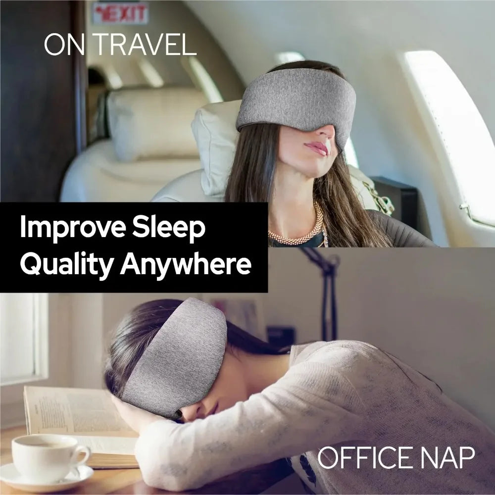 Breathable Cotton Sleep Mask with Adjustable Strap