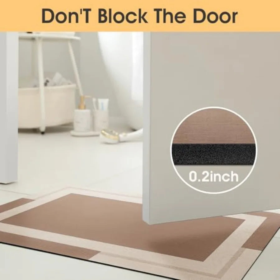 Non Slip Bath Mat Quick Dry Machine Washable Bathroom Rug