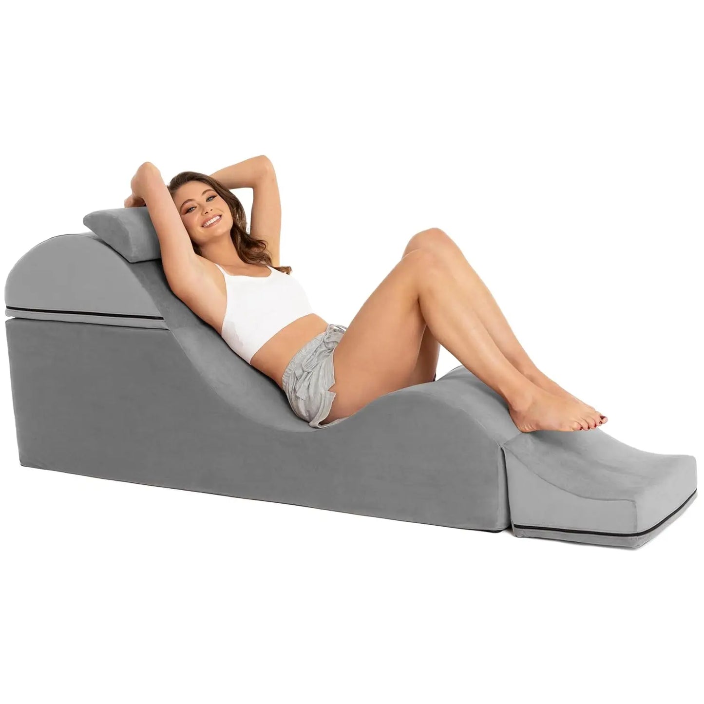 Convertible Yoga Bench Ottoman End Of Bed With Concealed Foldout