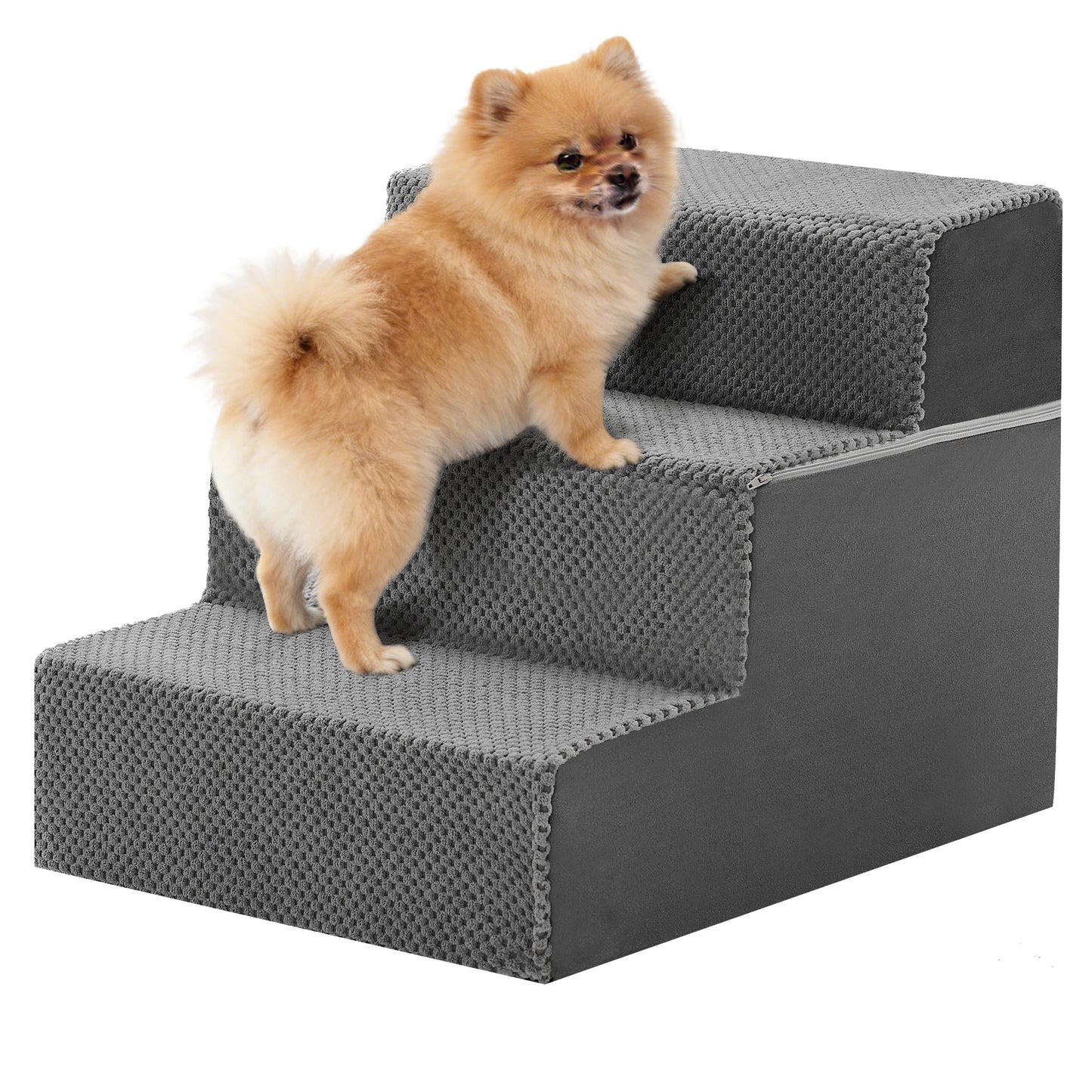 Right Angled Foam Dog Stairs Ramp For Small Dogs Indoors