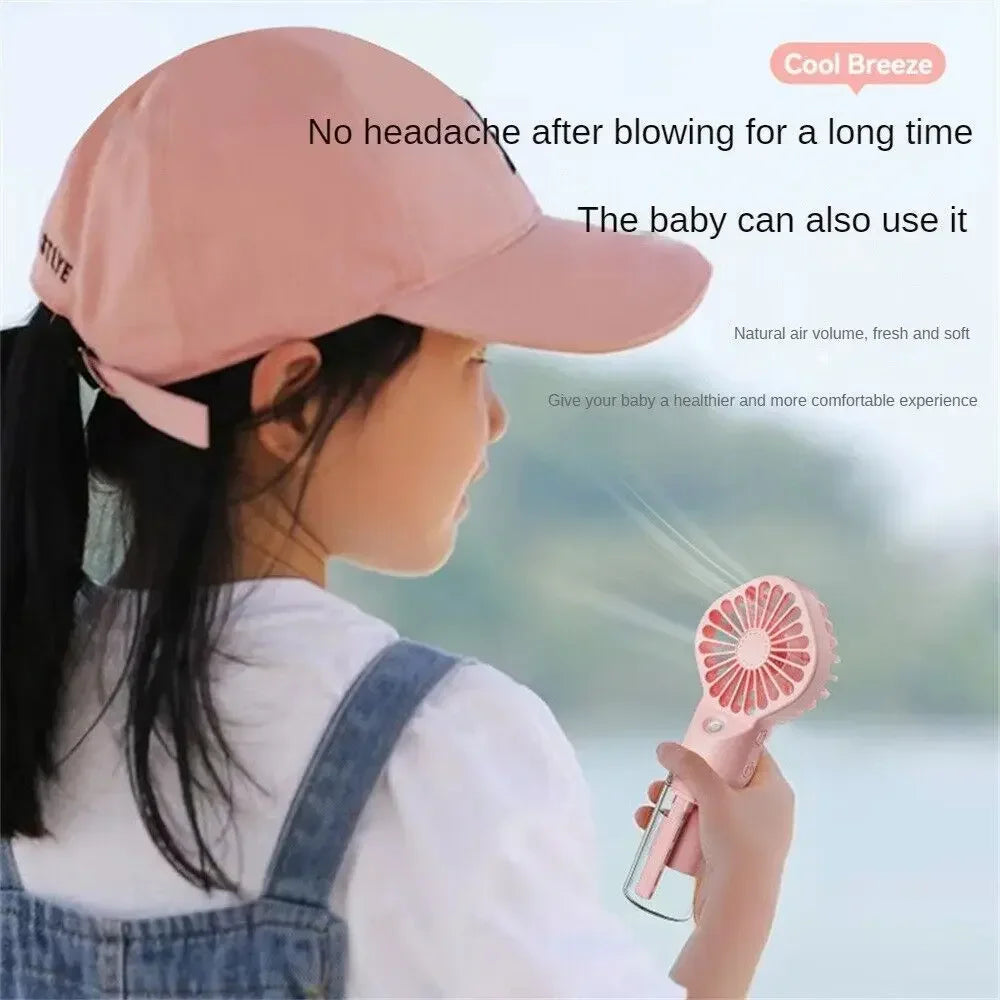 Portable Handheld Water Spray Mist Fan