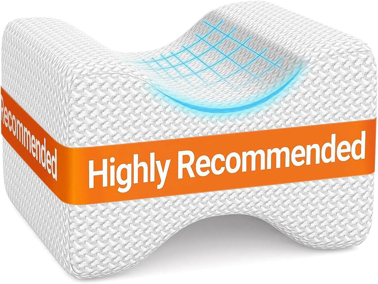 Memory Foam Knee Pillow, Knee Pillow for Side Sleepers, Leg Pillows for Sleeping Blood Circulation, Elevation Pillow for Spine A