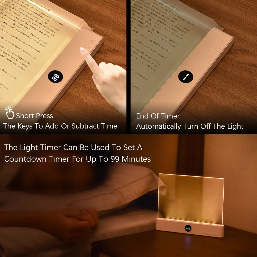 LED Book Light Night Light Two In One USB Rechargeable