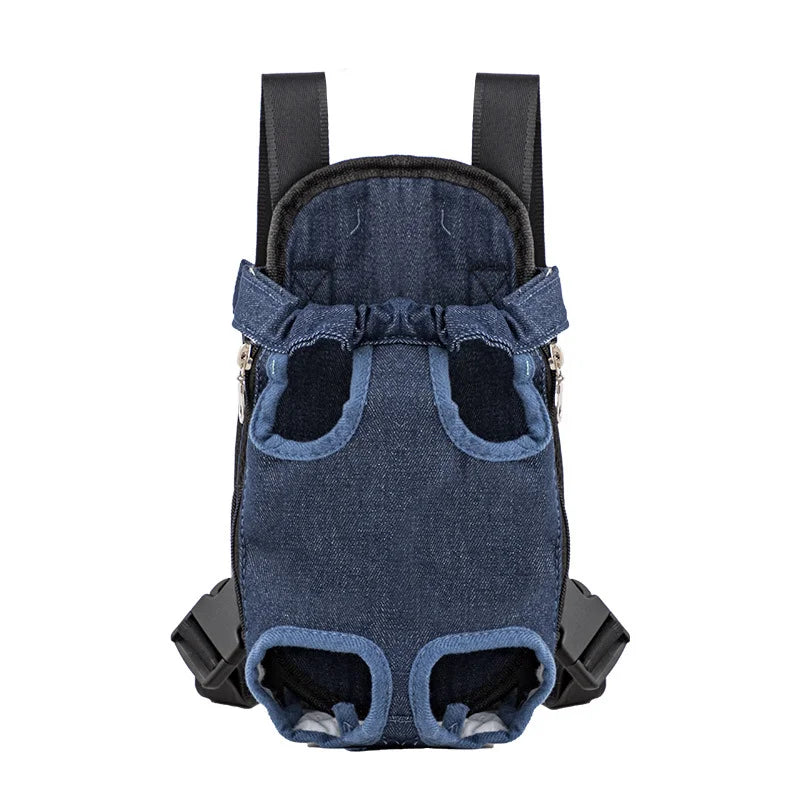 Adjustable Cat Carrier Backpack For Pets Outdoor Travel Double Shoulder Bag