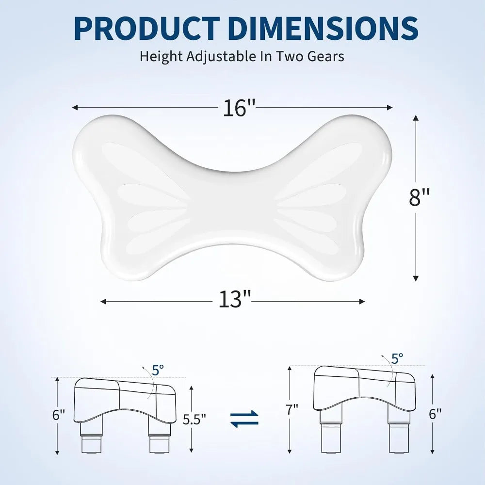 Curved Toilet Foot Stool for Better Posture