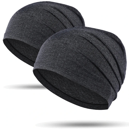 2PCS Quick-drying Running Caps Summer Breathable Cool Sports Hats Outdoor Cycling Hiking Baseball Skullies Stretchy Beanies Hat