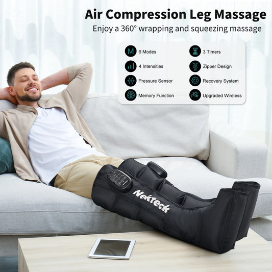Cordless Air Compression Leg Massager Boots