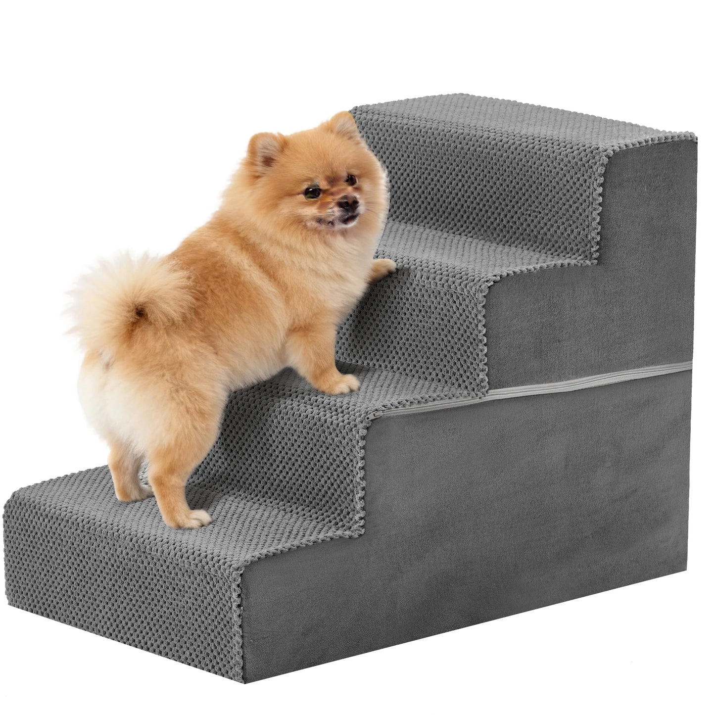 Right Angled Foam Dog Stairs Ramp For Small Dogs Indoors