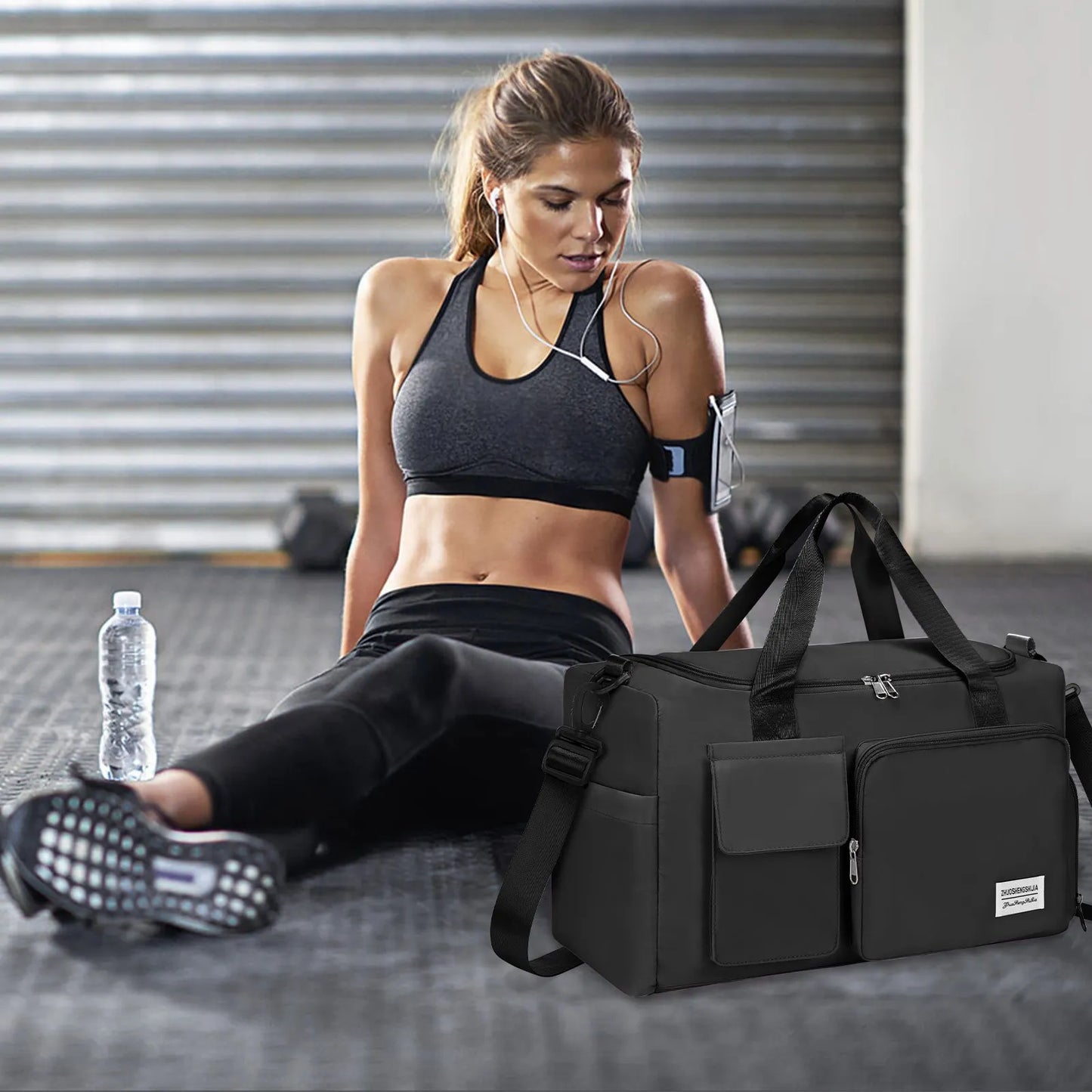 Fitness Sports Travel Bag Waterproof Duffel With Wet Dry Separation