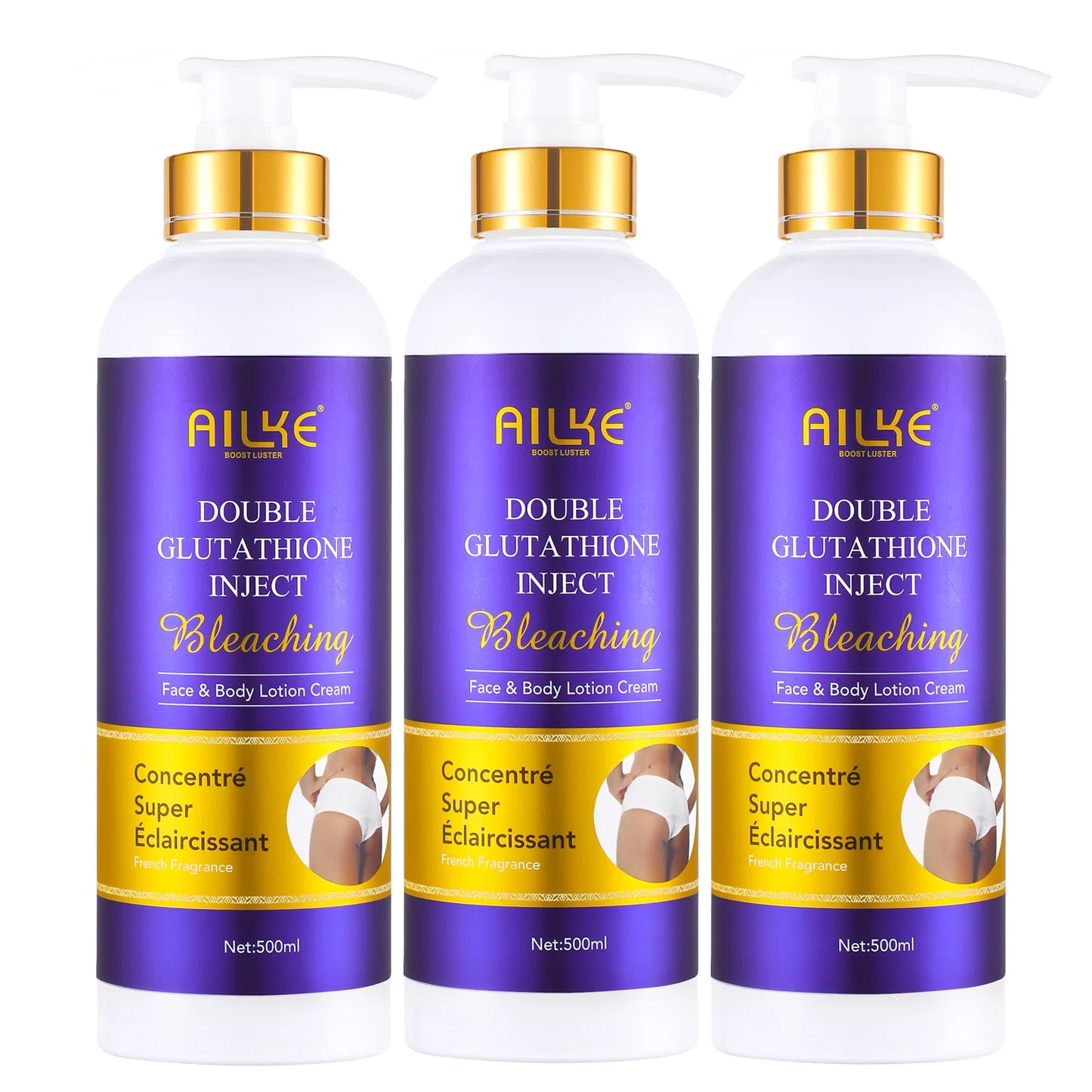 AILKE Glutathione Whitening Skin Care Set For Women, Moisturizing, Deeply Clean Skin, Reduce Dark Spots, Hyperpigmentation