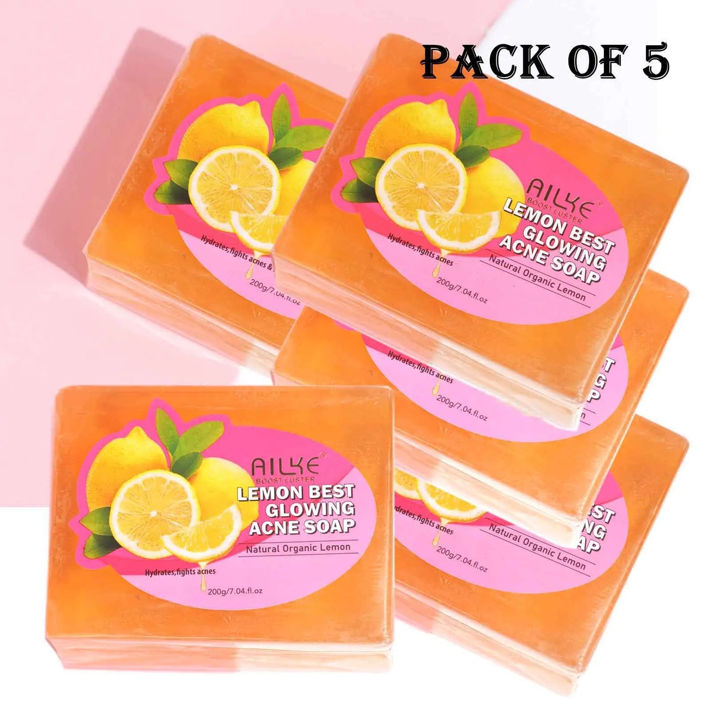 AILKE Natural Skin Brightening Set for All Skin Types, Cleaning, Dark Spots and Acne Removal, Boost Radiance, Organic, Vegan