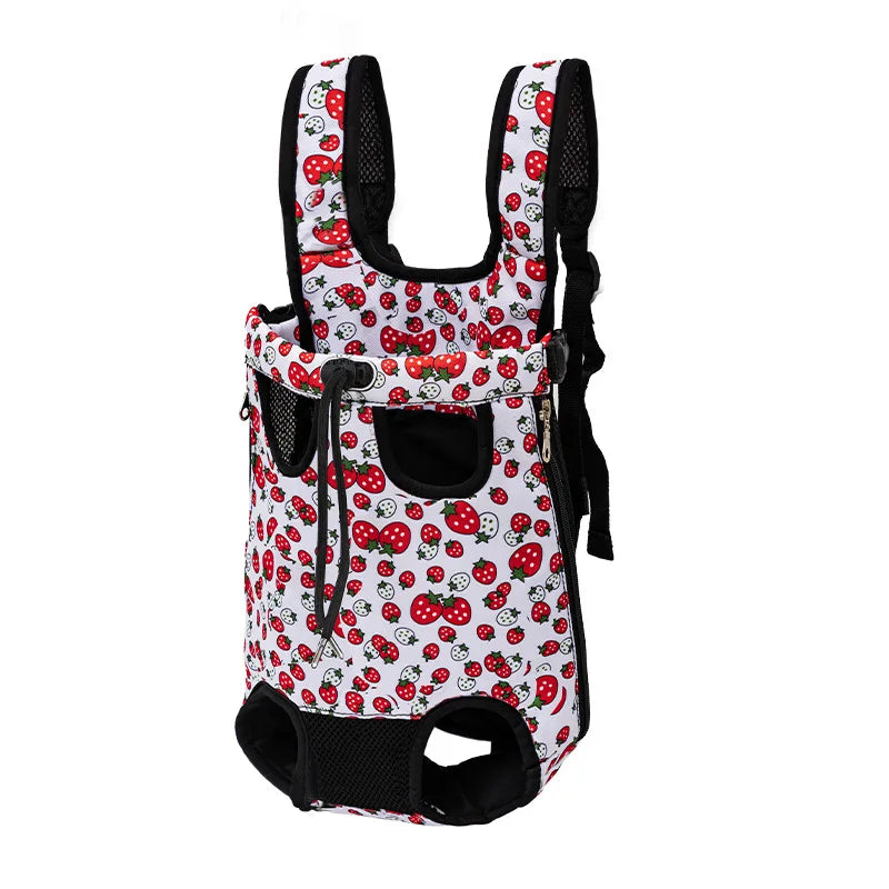 Adjustable Cat Carrier Backpack For Pets Outdoor Travel Double Shoulder Bag