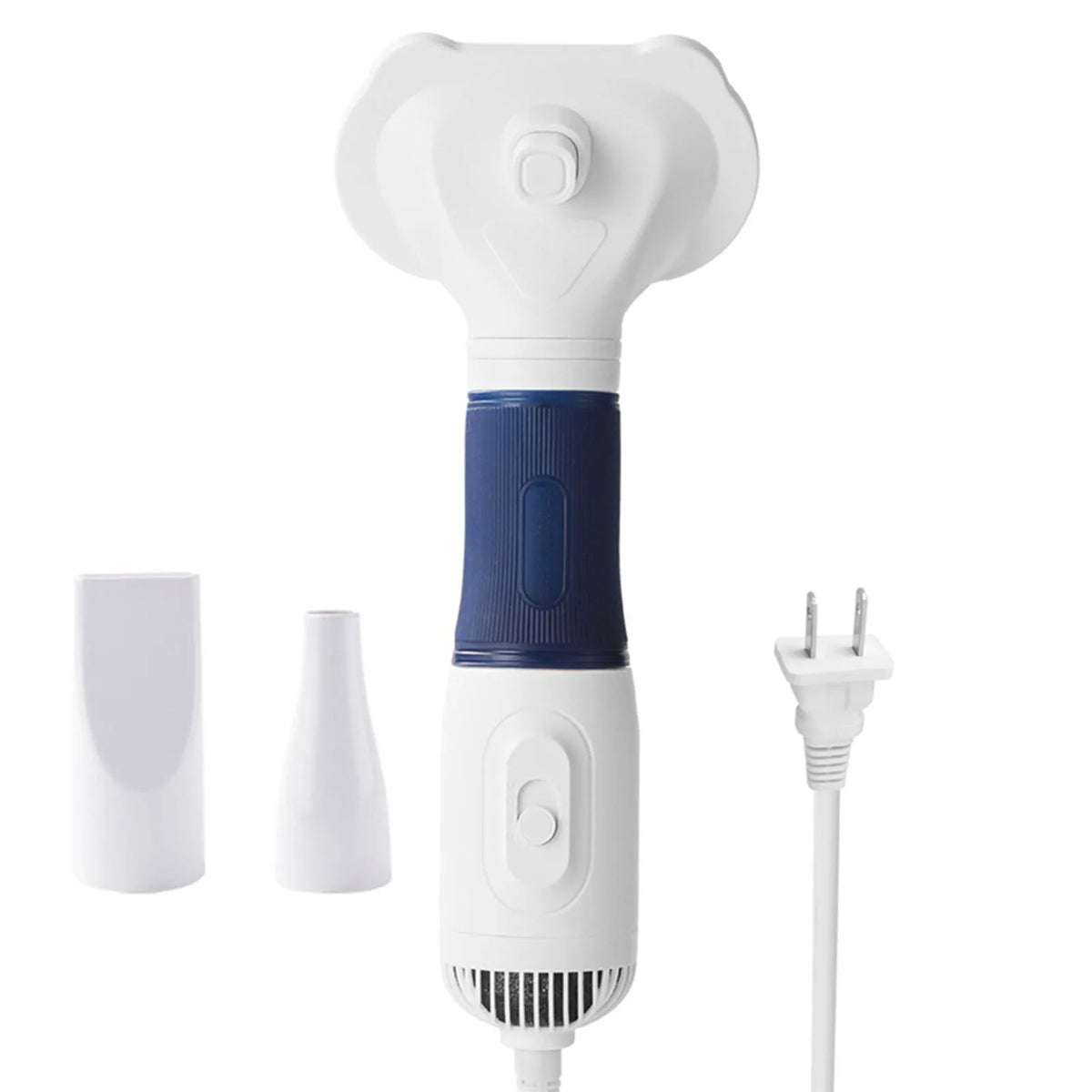 3-in-1 Low Noise Pet Hair Dryer Brush, 600W