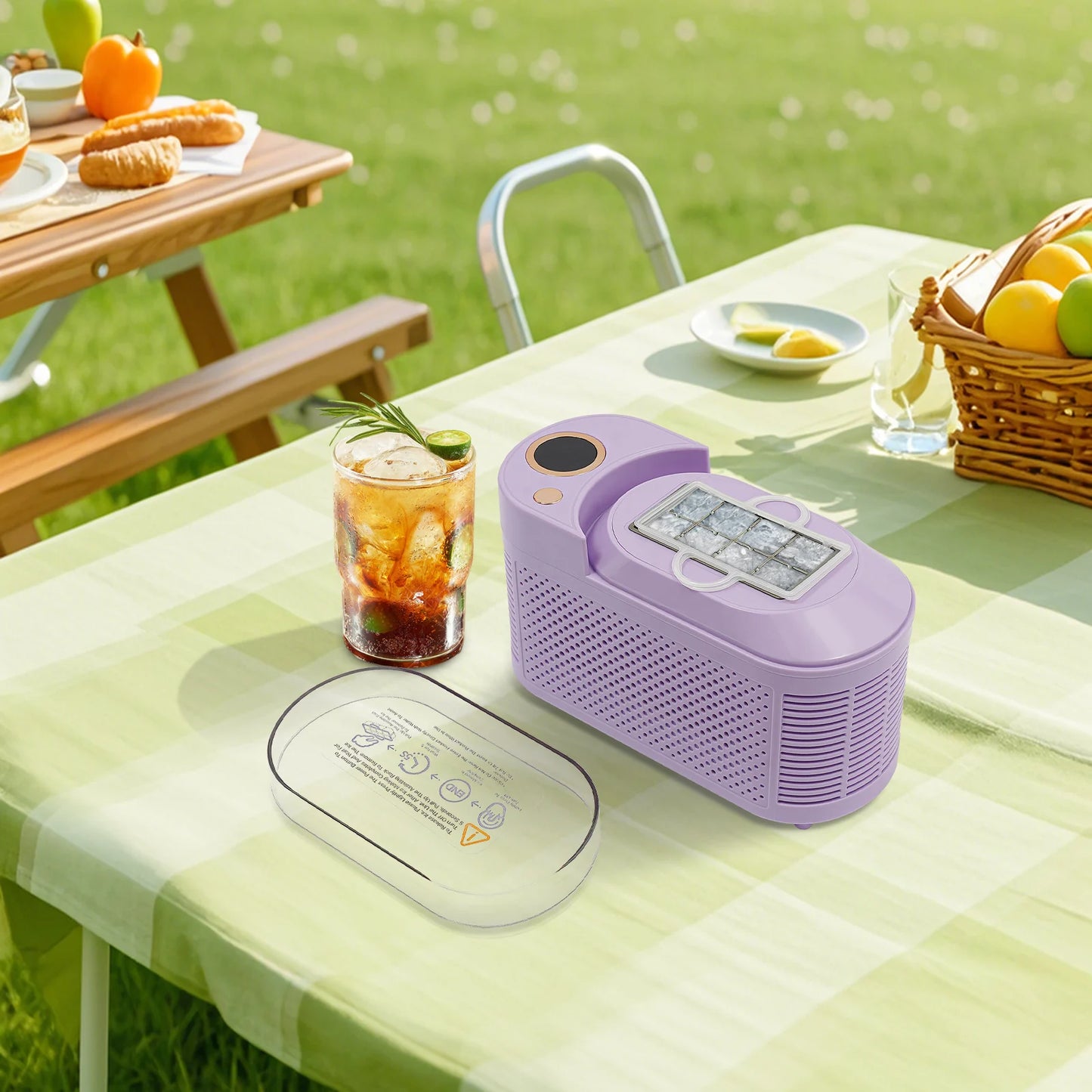 Bymaocar Portable 8-Cube Ice Maker, Fast 10-Minute Ice Car Use