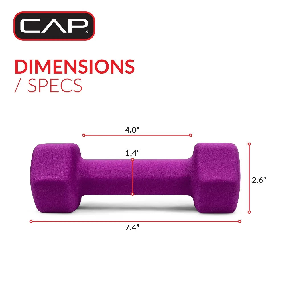 Neoprene Hex Dumbbell Set for Home Workouts