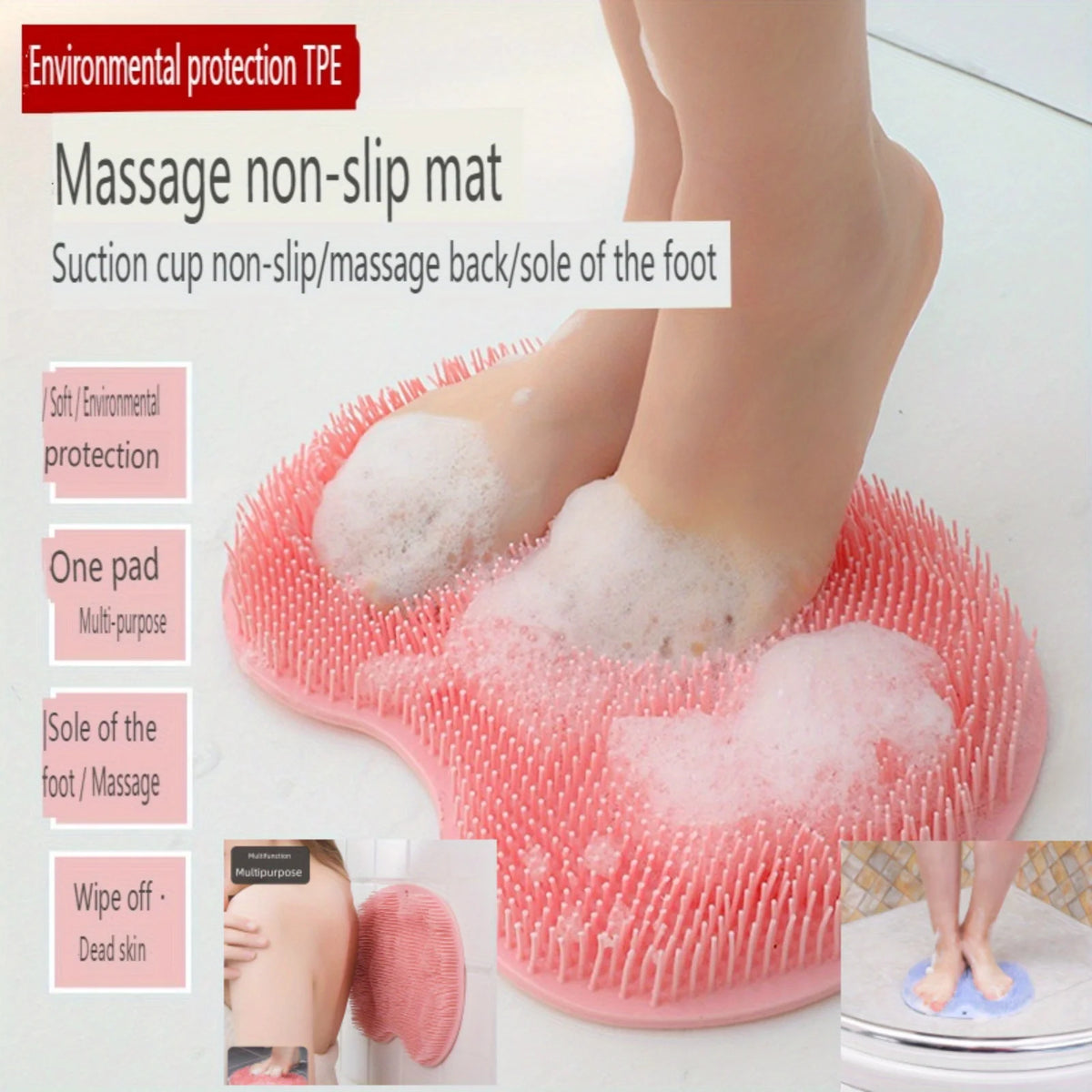 Suction Cup Foot and Back Scrubber