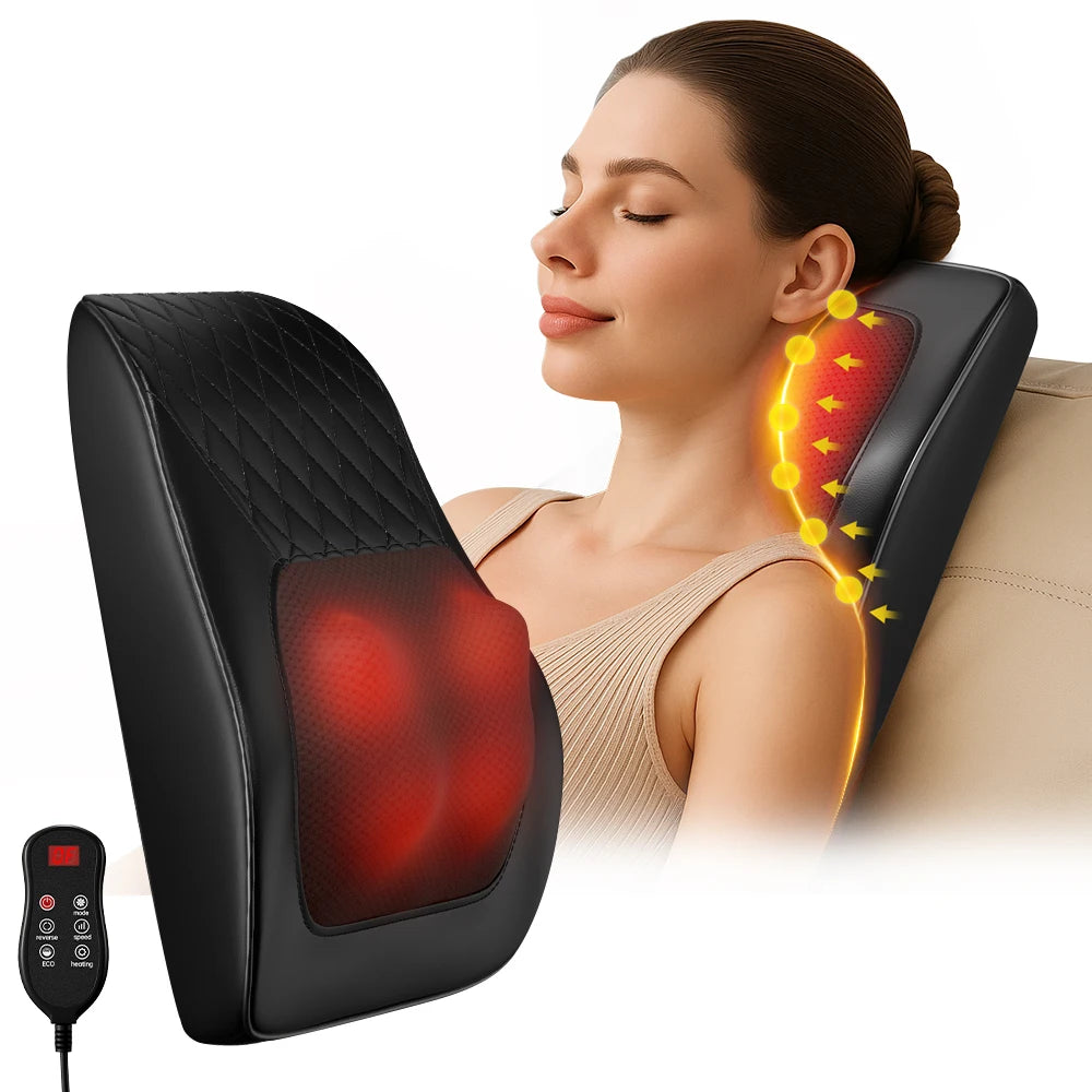 HIMOUTA Back And Neck Massager With Heat And 3D Kneading