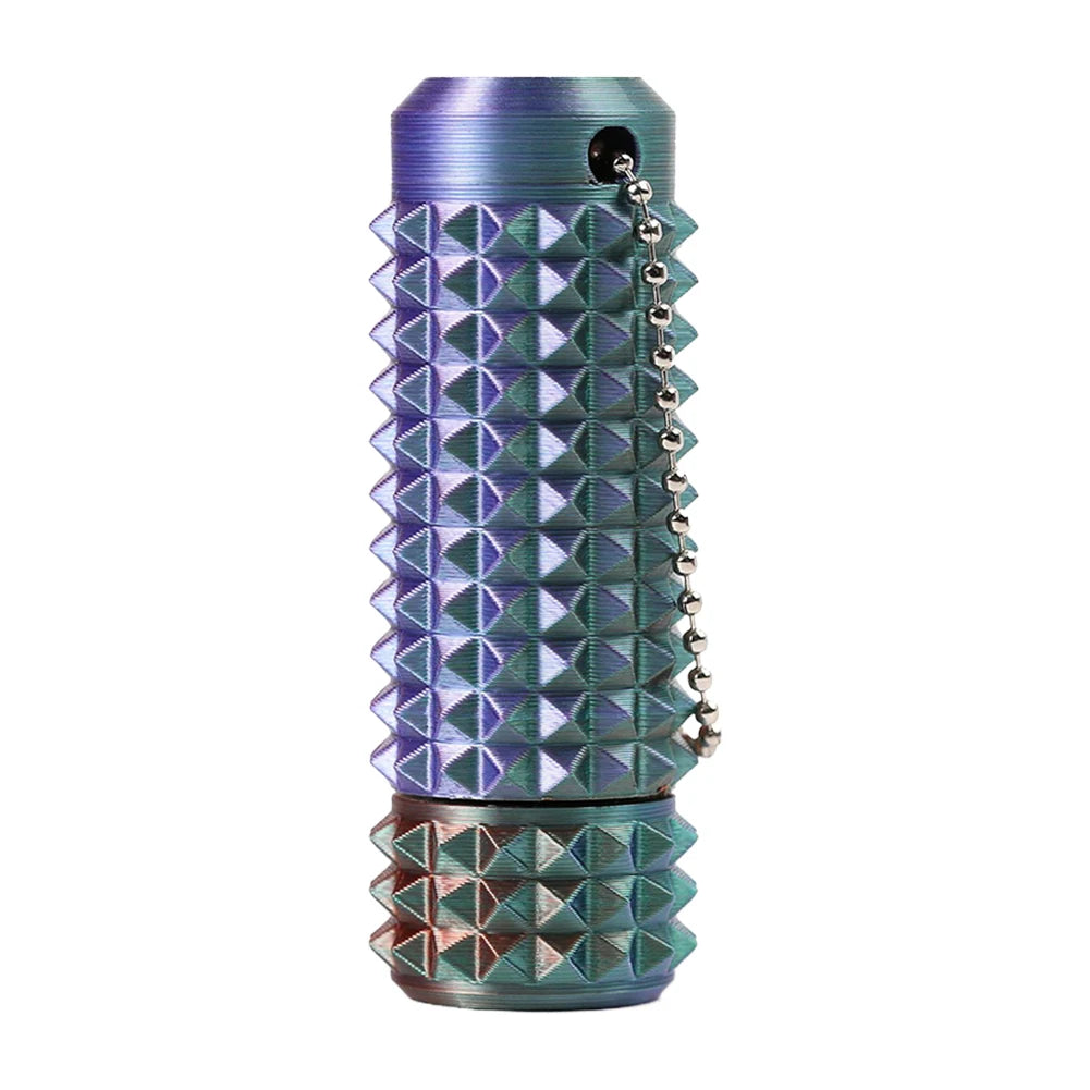 Spiky Grippie Stim Keychain 3D Printed Calming Keychain Roller Spiky Grippie Stim Keyring for  and Boost Focus