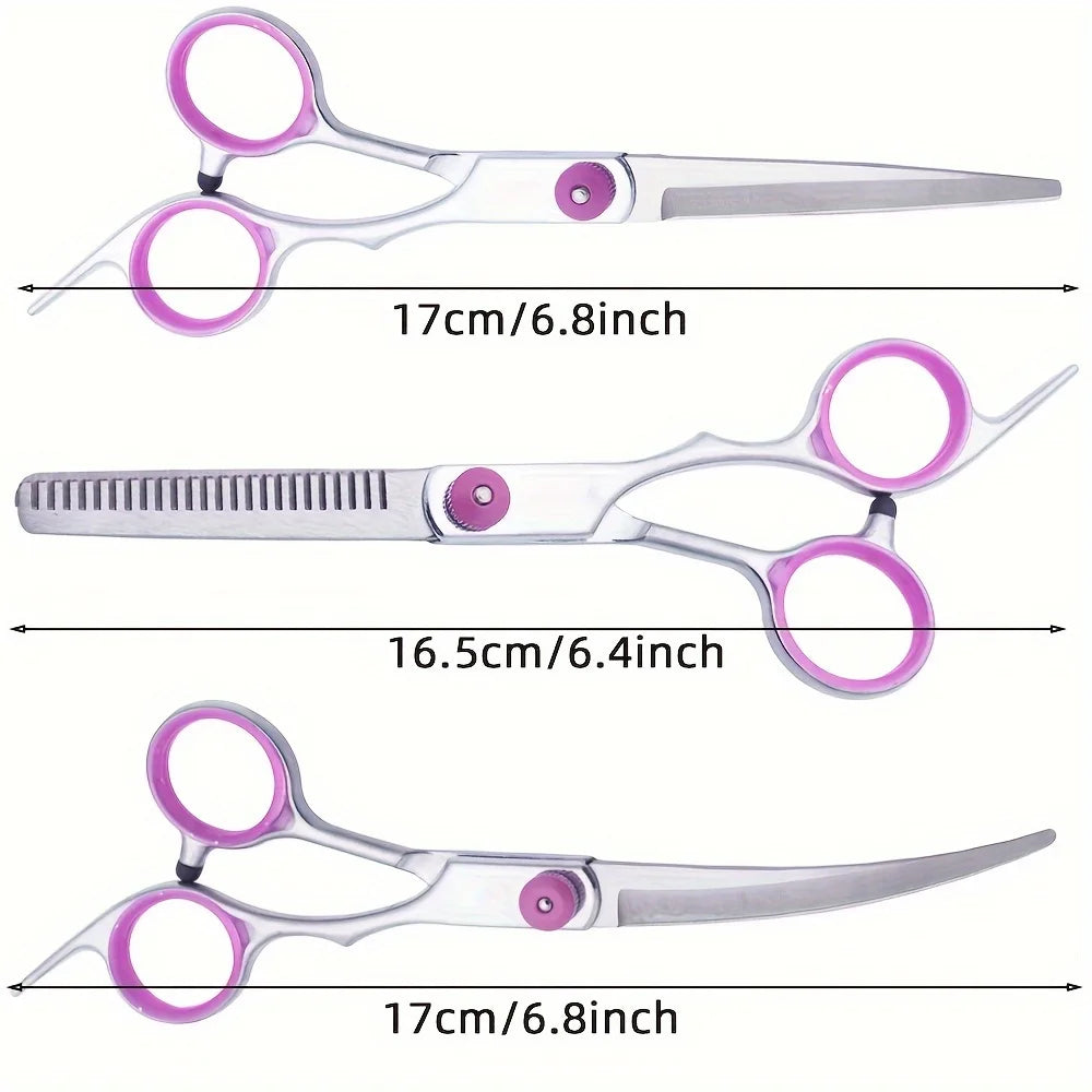 Stainless Steel Pet Grooming Scissors Set