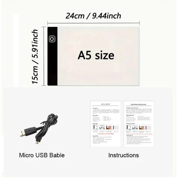 Led Drawing Copy Pad 3 Level Dimmable Board Table Animation Painting Educational Toys Gift Adjustable Light Notepad For Children