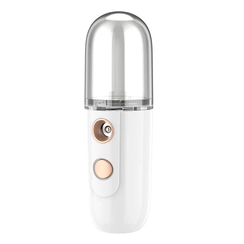 Mini Portable Facial Steamer Nano Mister Hydrating Humidifier Rechargeable