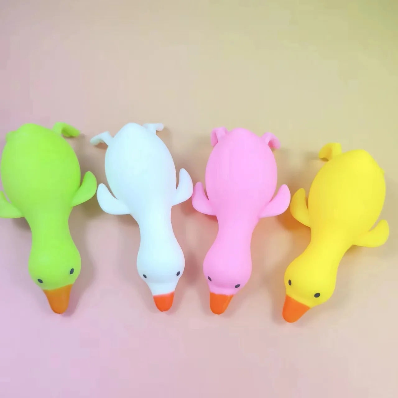 1Pc Glitter Crystal Swan Duck Squishy Toy, Slow Rising Soft Stress Relief Squeeze Toy, Portable Mini Desk Ornament,