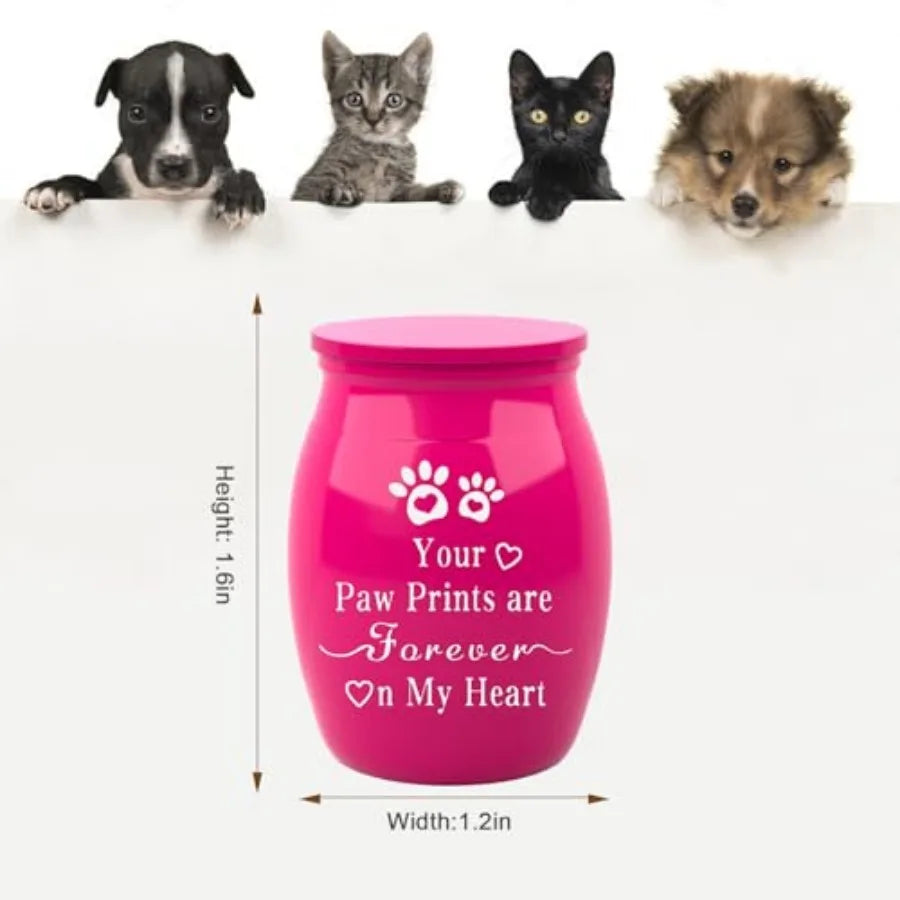 Pet Urns for Dogs Ashes, Memorial Urns Small Urn for Pet Ashes, Mini Cremation Keepsake Urn for Dog Cat to Remember Your Love