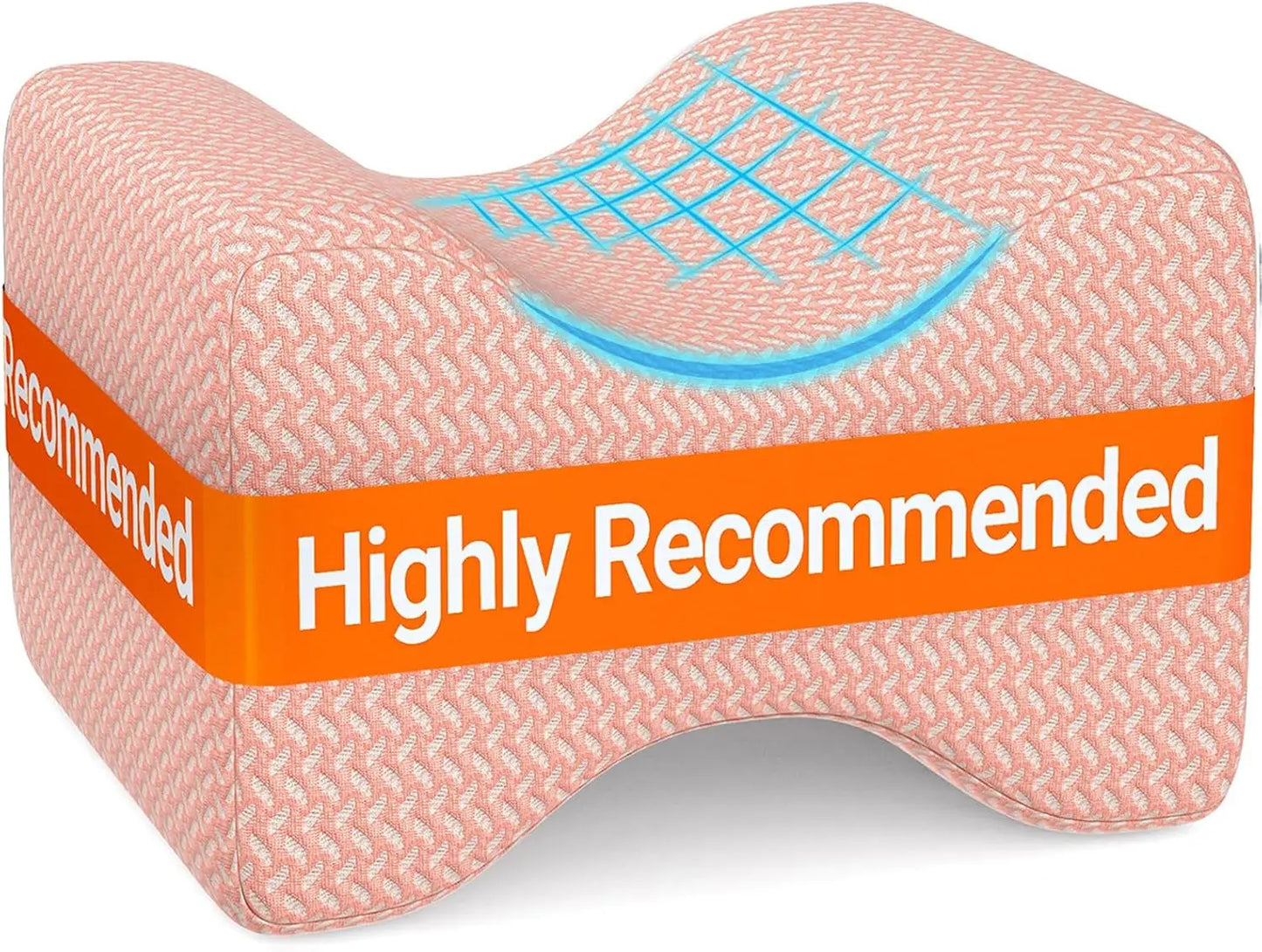 Memory Foam Knee Pillow, Knee Pillow for Side Sleepers, Leg Pillows for Sleeping Blood Circulation, Elevation Pillow for Spine A