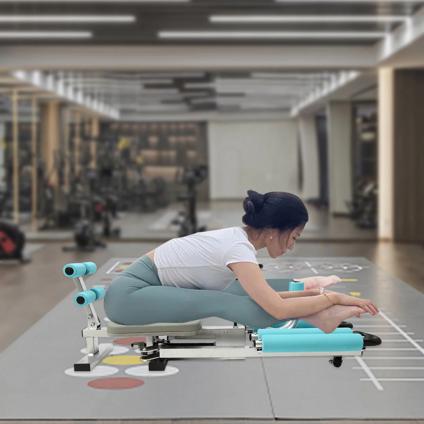 Leg Stretcher, 330.7lbs Heavy Duty Split Machine Flexibility Stretching Equipment, Leg Stretching Training Machine