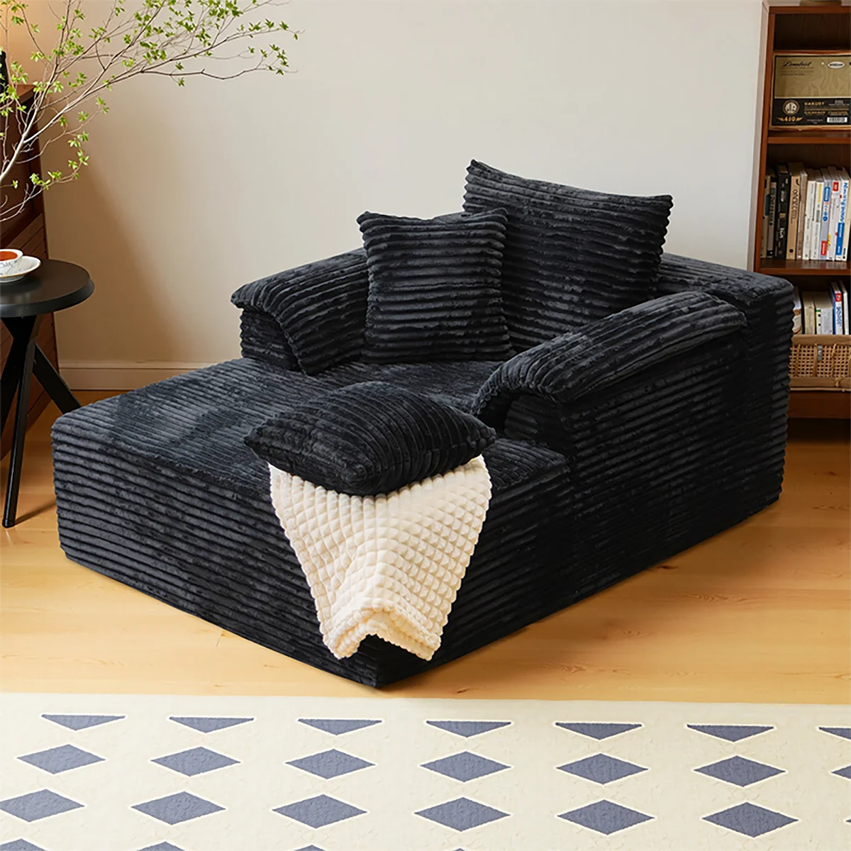Minimalist Sofa Bed With Cushions No Assembly For Living Room