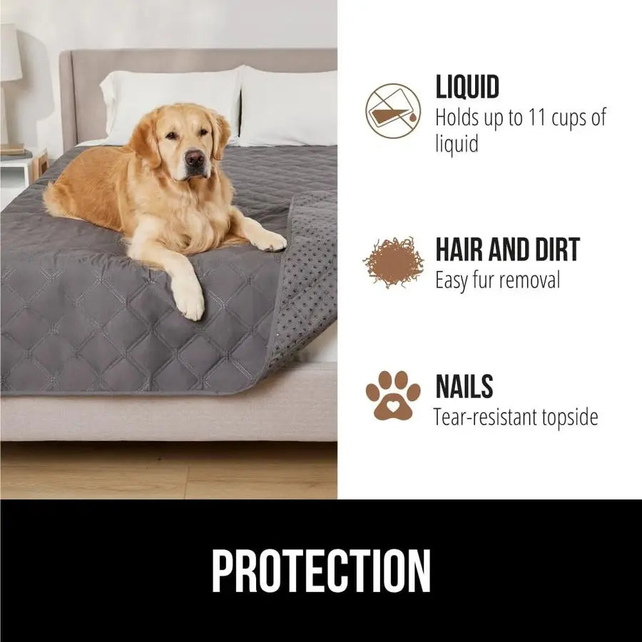 Waterproof Dog Bed Cover With Slip Resistant Backing