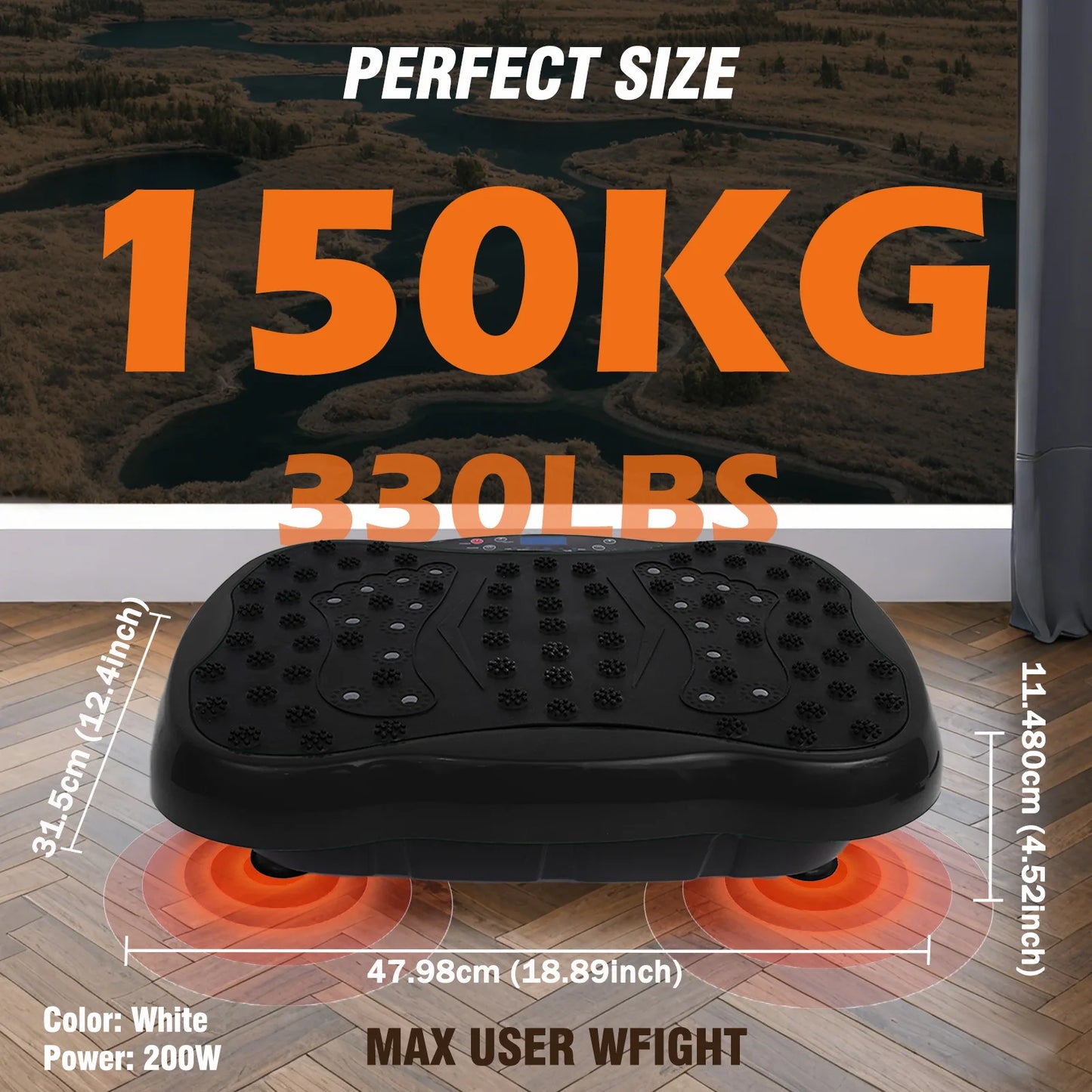 Full Body Vibration Platform Exercise Machine With Remote Control BT