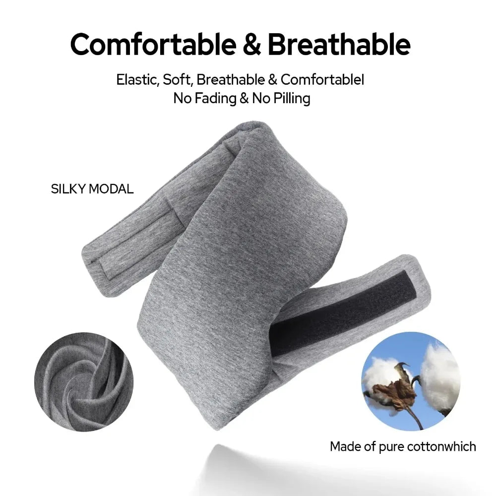 Breathable Cotton Sleep Mask with Adjustable Strap