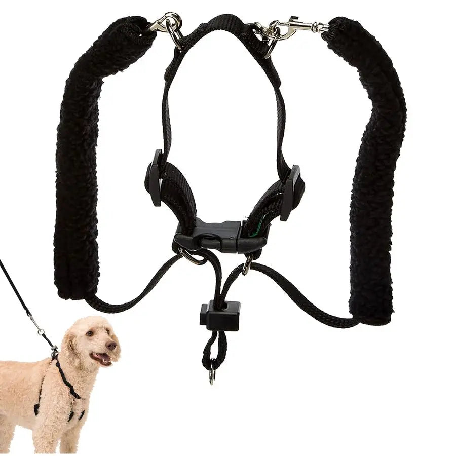 No Pull Training Halter Dog Harness With Padded Sherpa Sleeves