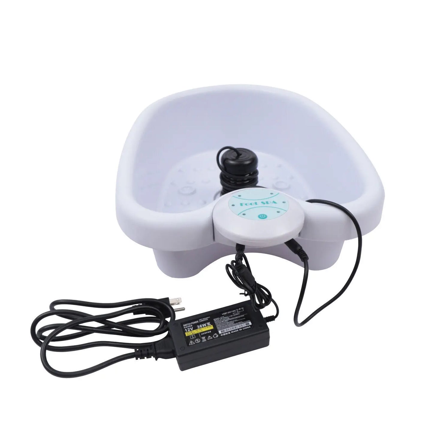 Portable Ionic Detox Foot Bath Cleanse Spa Ion Kit Machine with Tub Basin Array Timer Function and Massage Bumps for Home