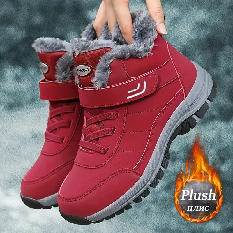 Women's Fleece-Lined Mid-Calf Snow Boots
