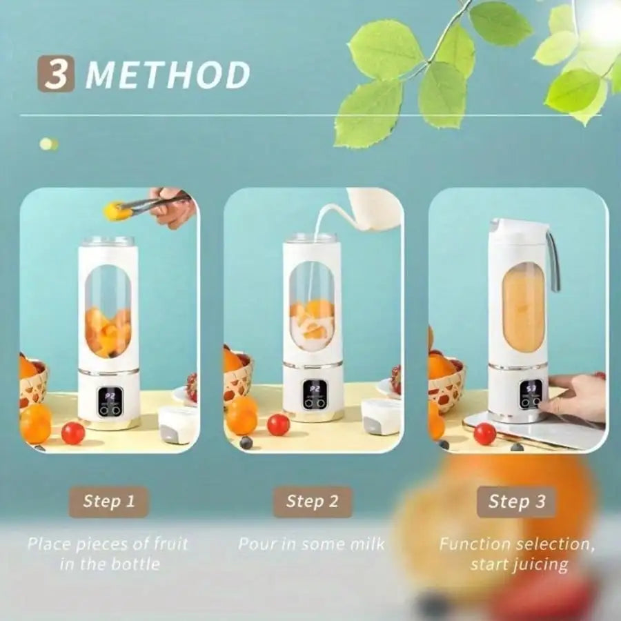 Portable Rechargeable Glass Jar Blender