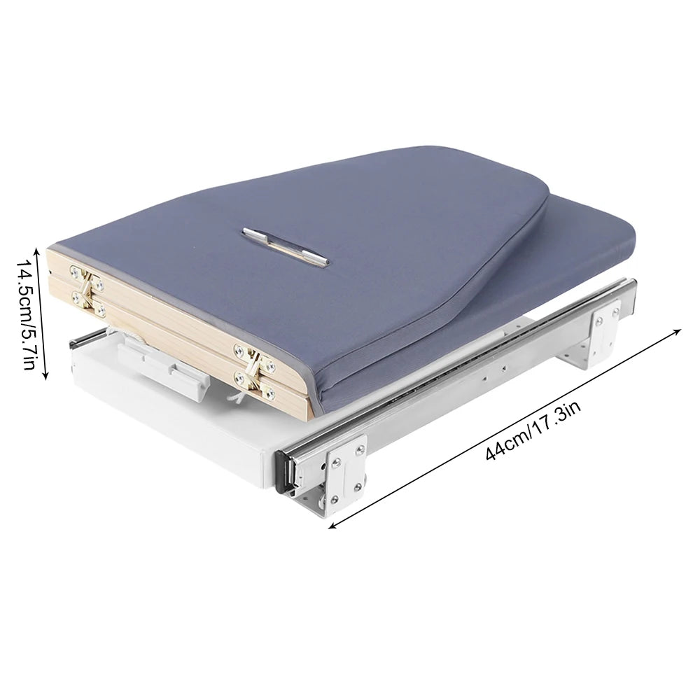 Retractable Ironing Board For Cabinet Storage With Pull Push Mechanism