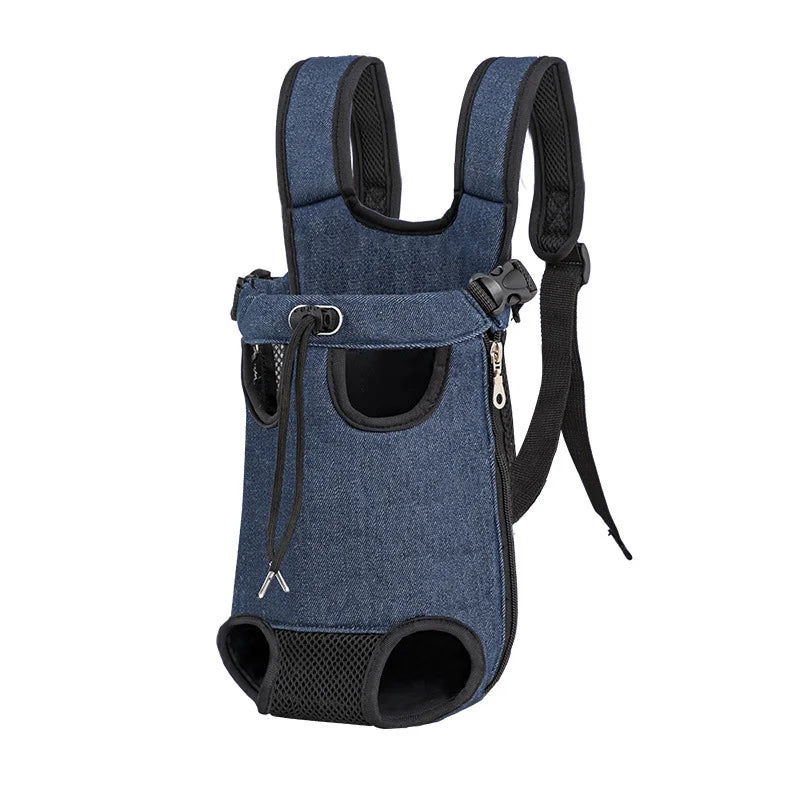 Adjustable Cat Carrier Backpack For Pets Outdoor Travel Double Shoulder Bag