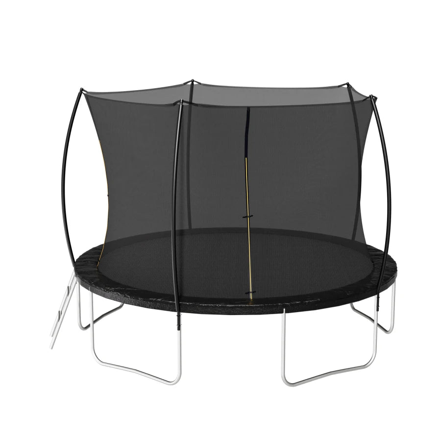Trampoline With Enclosure Net And Ladder For Kids And Adults