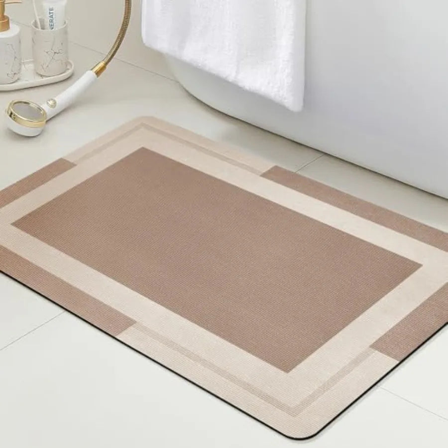 Non Slip Bath Mat Quick Dry Machine Washable Bathroom Rug