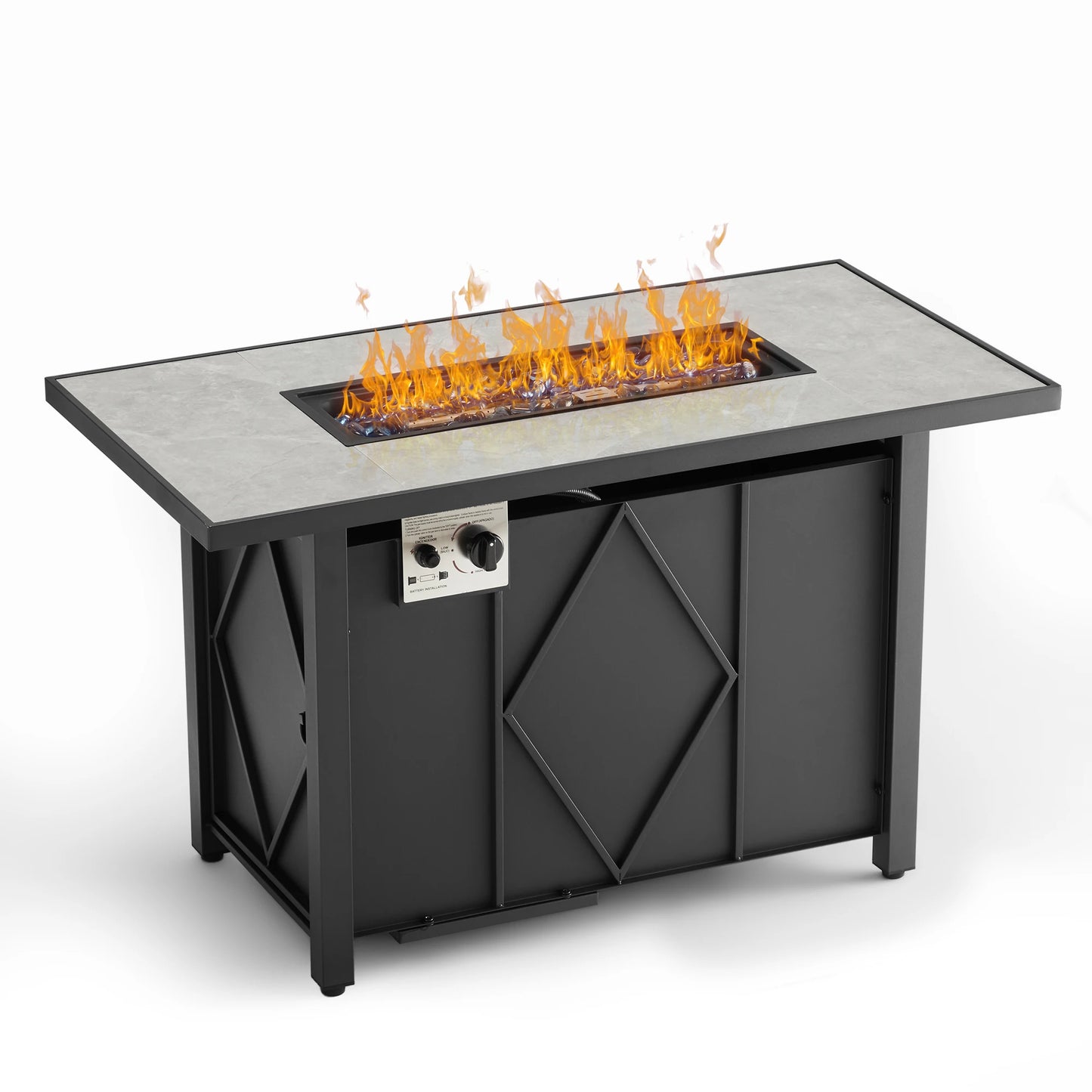 JHK Outdoor Propane Fire Pit Table CSA Certified 50000 BTU